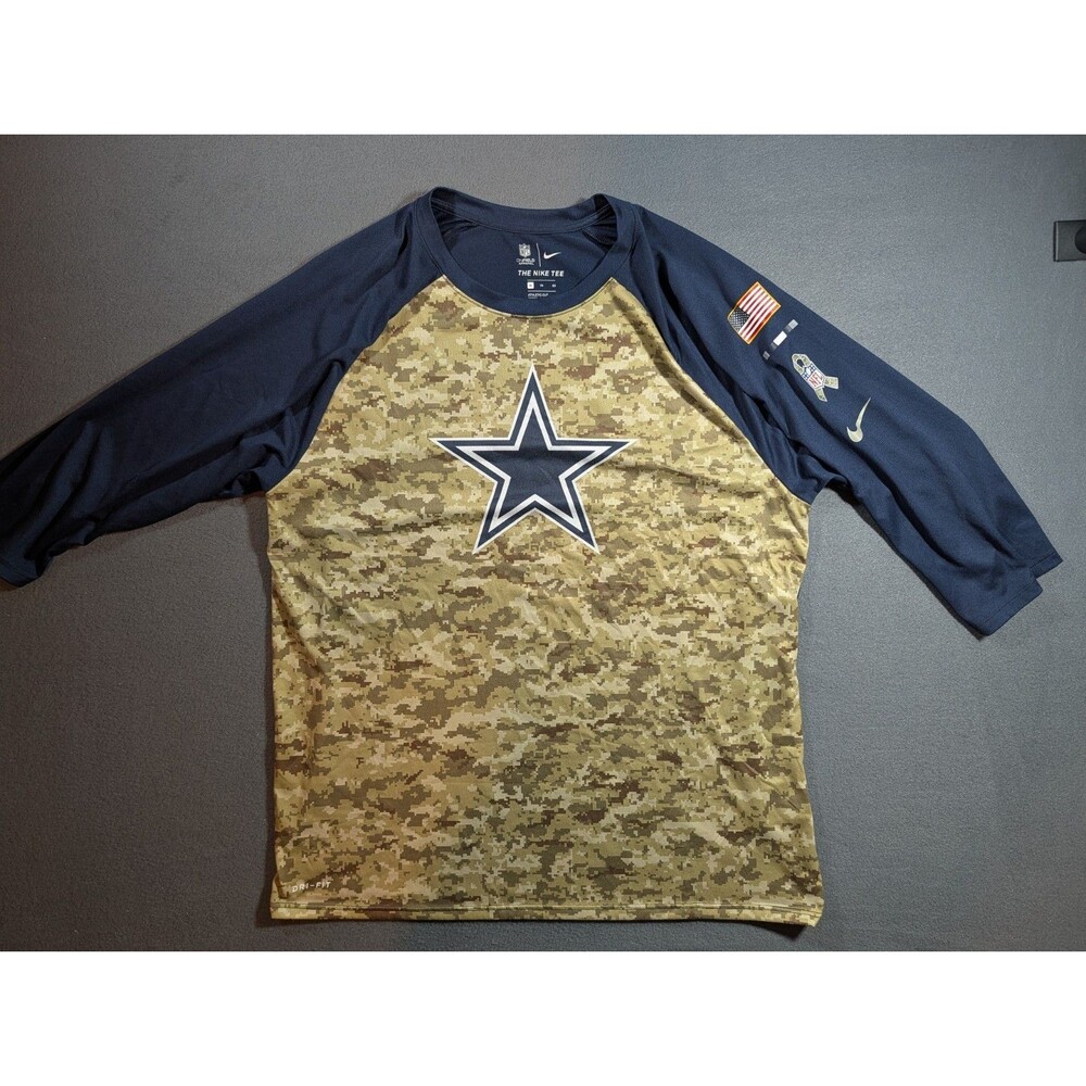 Nike Dallas Cowboys NFL Salute to Service Dri-FIT Camo Shirt Men’s XL